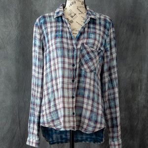 Cloth & Stone plaid button down
